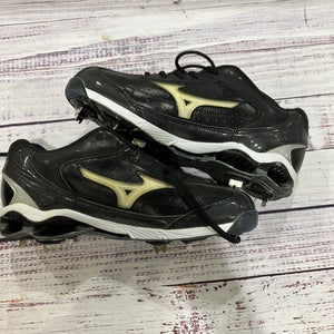 Black Mizuno 9 Spike Metal Cleats I Size 9.5  (New)