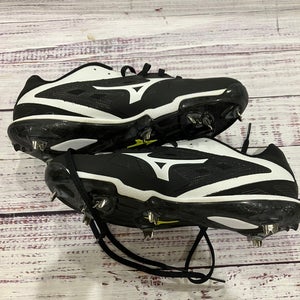 Black Adult Mizuno Heist IQ Metal Cleats I Size 9 (New)