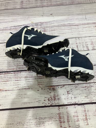 Navy Mizuno Vapor Elite 7 Metal Cleats I Size 7 (New)