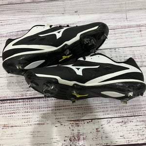 Black Adult Mizuno Heist IQ Metal Cleats I Size 14 (New)