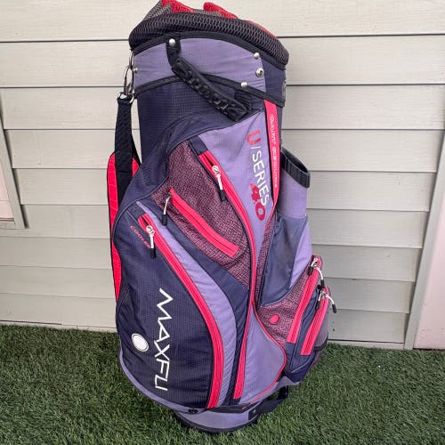 Maxfli U/Series 4.0 Cart Golf Bag – Black/Red/Gray