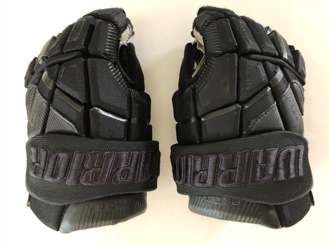 All Black Warrior Pro II Hockey Gloves - Junior -  Size 12