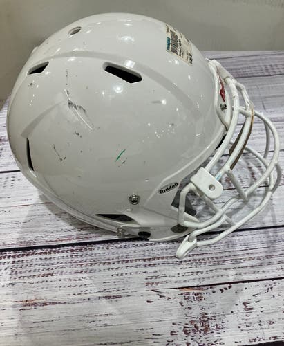 White Youth Small Riddell Victor Helmet (Used)