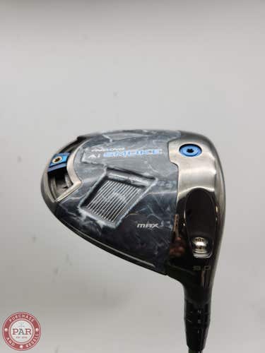 2024 CALLAWAY PARADYM AI SMOKE MAX DRIVER 9* STIFF CALLAWAY RCH 65 S +HC DEMO