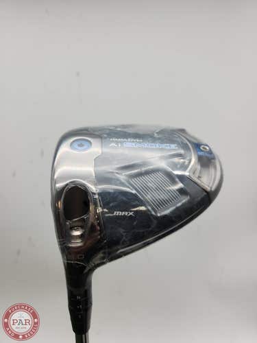 NEW LEFTY 2024 CALLAWAY PARADYM AI SMOKE MAX DRIVER 9* REG CALLAWAY +HC BRANDNEW