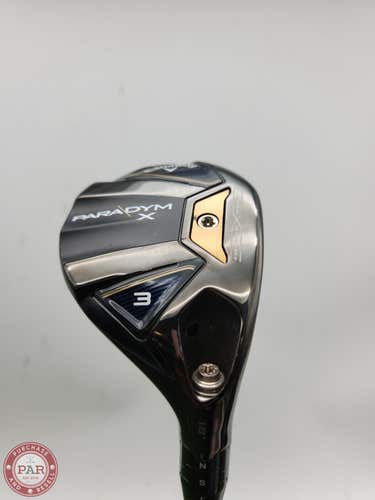 2023 CALLAWAY PARADYM X 3 HYBRID 18* STIFF PROJECTX HZRDUS GEN4 SILVER 75G DEMO