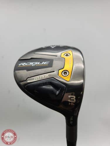 2022 CALLAWAY ROGUE ST MAX 3HL WOOD 16.5* STIFF MITSU TENSEI AV BLUE +HC DEMO