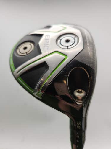 2017 CALLAWAY GBB EPIC SUBZERO 3 WOOD 15* REG PROJECTX HZRDUS T800 65G GOOD