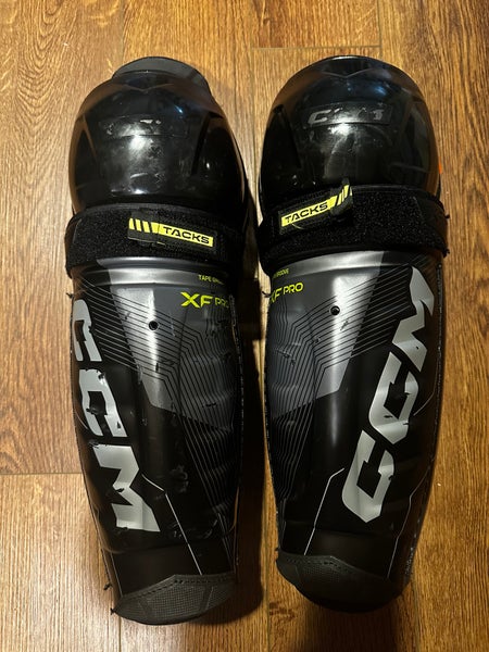 Senior CCM Tacks XF Pro 14" Shin Pads (Used)