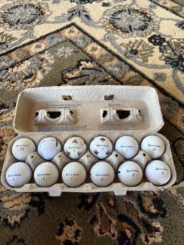 TaylorMade Balls 12 Pack (1 Dozen) (Used)
