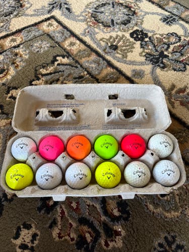 Callaway Balls 12 Pack (1 Dozen) (Used)