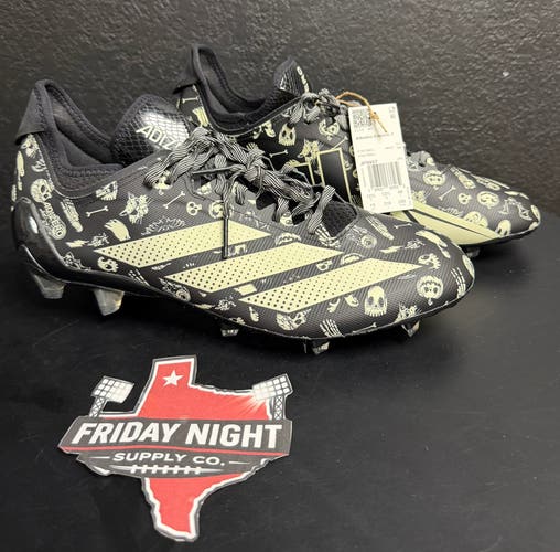 RARE Adidas Adizero Electric.1 Glow In The Dark Halloween Skeleton Cleats Men’s Sz 13 NEW w/ tags