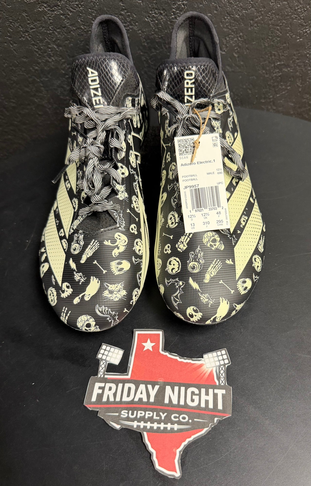 Adidas Adizero Electric.1 Glow Halloween Football Cleats 