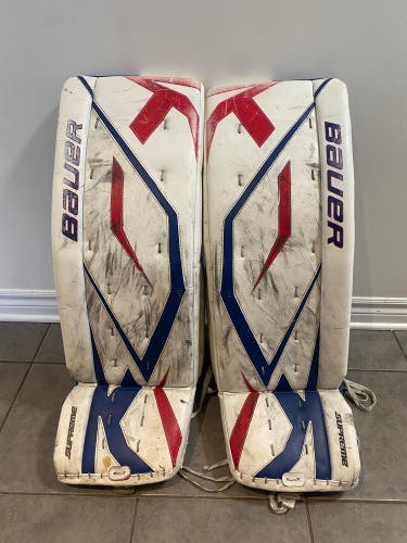 34" 2010 Bauer Supreme One80 Goalie Leg Pads (Used)