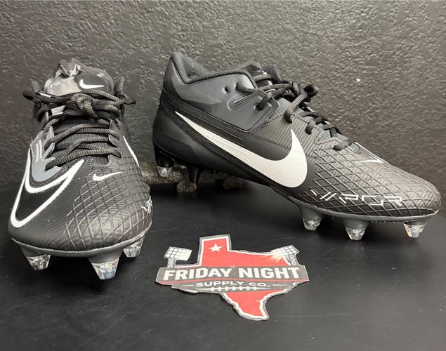 Nike Vapor Edge Elite 360 Football Cleats Sz 12.5 Black White Molded Speed Cleats NEW