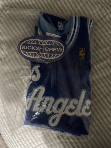 Kobe Bryant #8 Los Angeles Jersey Large Blue Throwback Vintage NBA Lakers