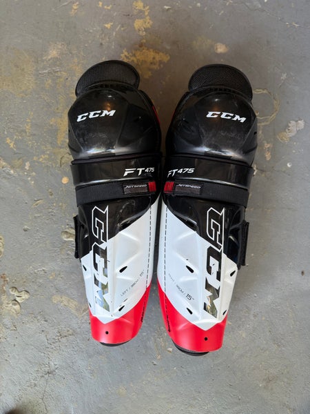 Senior CCM JetSpeed FT475 15" Shin Pads (Used)