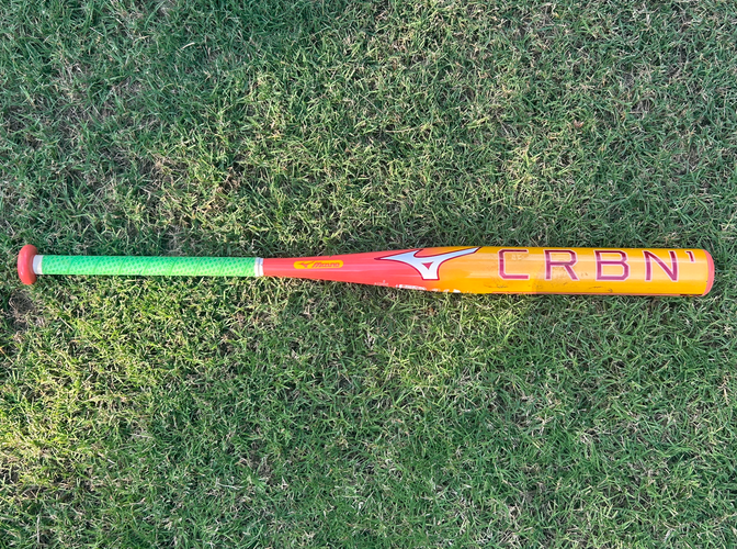 2025 Mizuno F24 CRBN1 Sweet Peach/Ice Cream Composite Bat (-10) 22 oz 32" (Used)