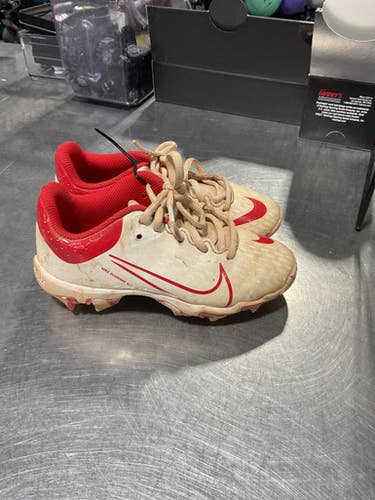 Used Nike DIAMOND BB/SB Cleats White Youth 13.0 11834-S000050741