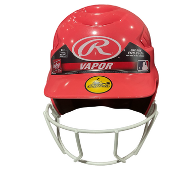 Used Rawlings PINK HELMET 6 1/2-7 1/2 Batting Helmet w/Mask Pink One Size 11834-S000050665