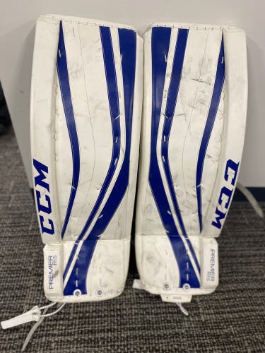 Blue 34" Senior CCM Premier R1.5 Goalie Leg Pads (Used)