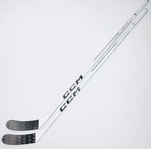2-Pack New Custom White CCM Ribcore Trigger 9 Pro-RH-85 Flex-ZEGRAS Max-Grip W/ Bubble Texture