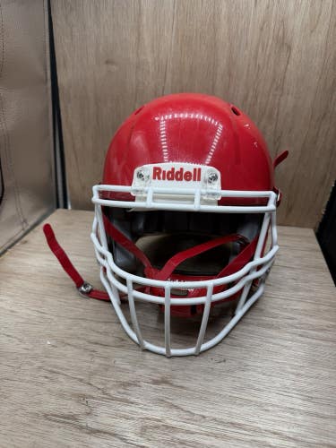 2024 Riddell Speed Adult Red Medium Football Helmet W Chin Strap