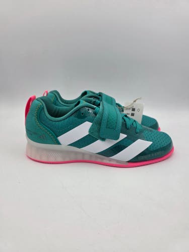 Adidas Adipower Weightlifting 3 Shoes Teal White Pink JP9871 Men's 6 NWT $230
