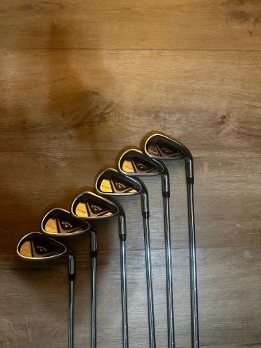 Men's 2024 Callaway Edge Right Handed Iron Set Regular Flex (6 Clubs) #6 - #9, PW, SW (Used)