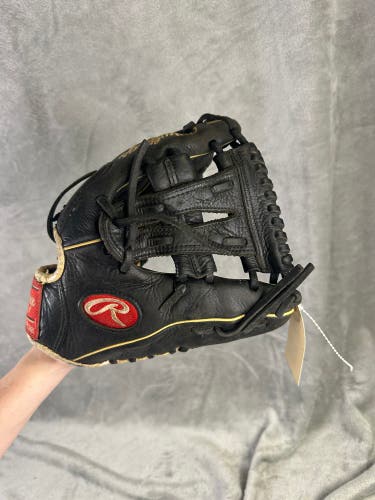 Black Rawlings Gamer Series RH Infield Baseball Glove 11.25" (Used)