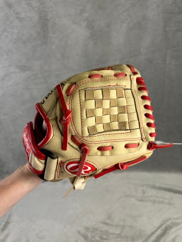 Brown Rawlings Sure Catch RH Pitcher's Baseball Glove 10" (Used)