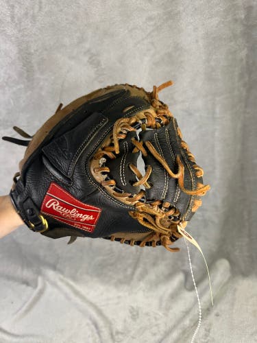 Black Rawlings RCMYB RH Catcher's Baseball Glove 31" (Used)