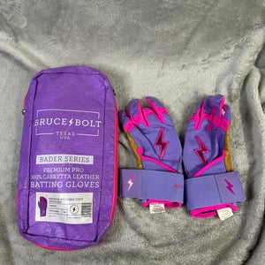Lavender Small Bruce Bolt Batting Gloves (Used)