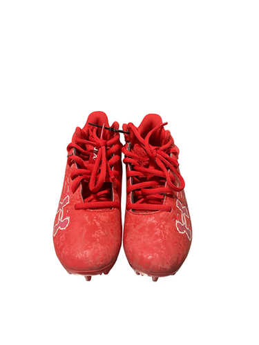 Used Under Armour Jr FB Cleats Red Junior 01.5 11834-S000050423