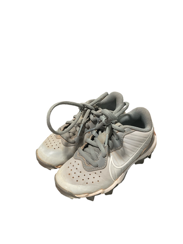 Used Nike DIAMOND BB/SB Cleats Grey Youth 10.0 11834-S000050431