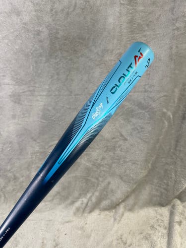 2024 Rawlings Clout AI Alloy Bat BBCOR Certified (-3) Alloy 30 oz 33" (Used)