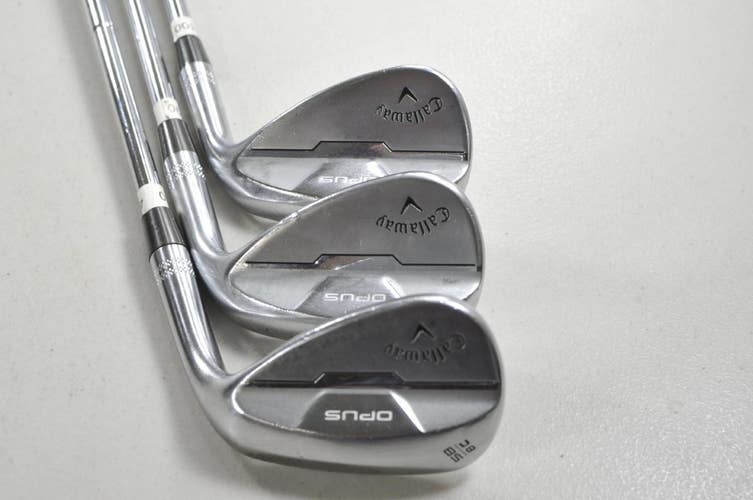 Callaway Opus Brushed Chrome 50*,54*,58* Wedge Set Right DG MID Steel # 216133