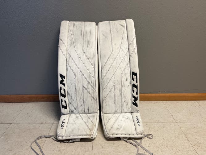34”+2 CCM Axis 1.9 Goalie Leg Pads (Used)