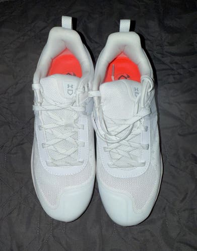 White Women's Size M 6.5 (W 7.5) Under Armour Metal (New)