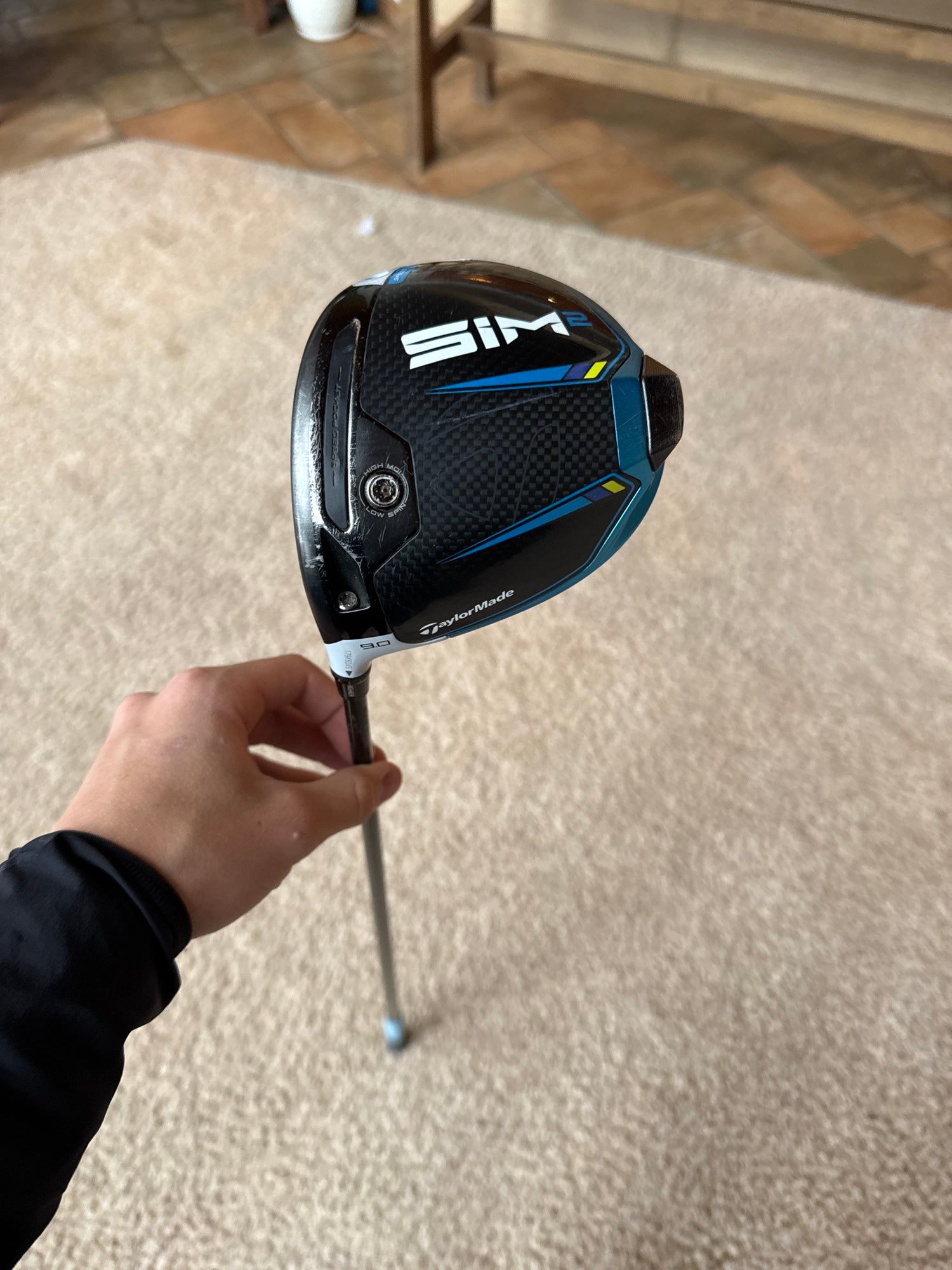 TaylorMade SIM MAX Driver, Fujikura Ventus Blue 6 SIM MAX 5W 
