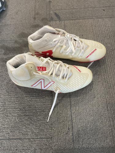 Used New Balance LAX Cleats Mens Red Senior 8.5 11614-S000236374