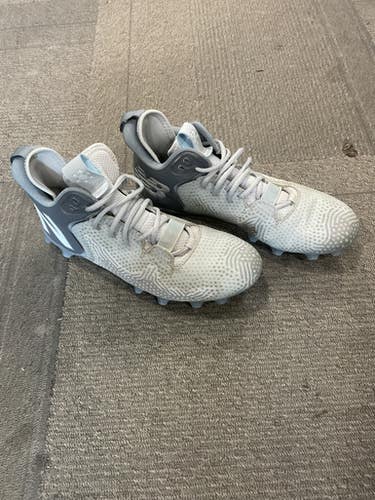 Used New Balance LAX Cleats Mens Grey Senior 9 11614-S000236373
