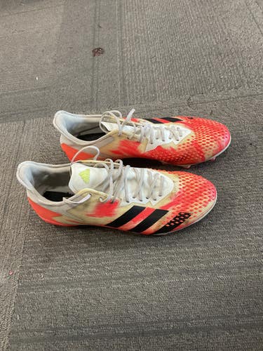 Used Adidas PREDATOR Soccer Cleats White Senior 8.5 11614-S000236353