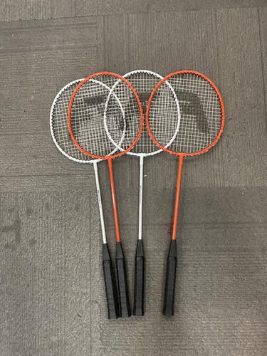 Used BADMINTON RACQUET 4-SET Adult Badminton Racquet Orange Unknown 11614-S000236350