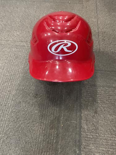Used Rawlings RCFH 6 1/2 - 7 1/2 Batting Helmet No Mask Red M/L 11614-S000236341