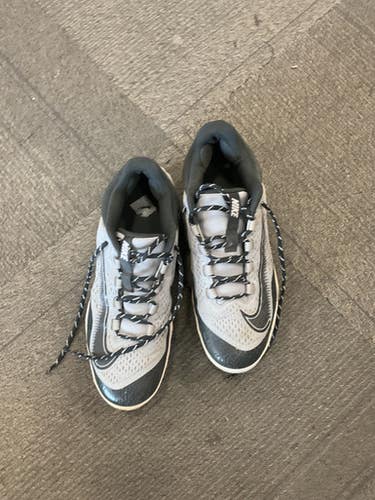 Used Nike BASEBALL CLEATS METAL BB/SB Cleats Grey Senior 10.5 11614-S000236333
