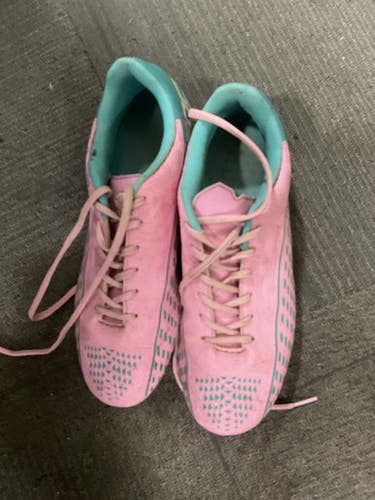 Used LEOCI CLEATS Soccer Cleats Pink Senior 6.5 11614-S000236324
