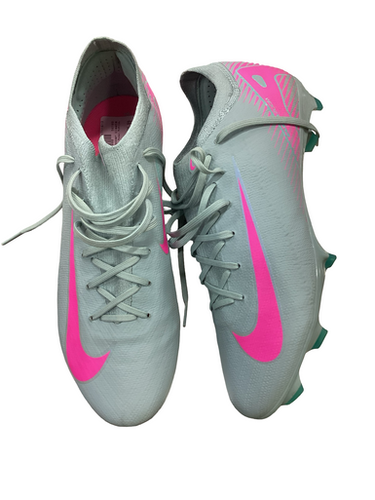 Used Nike MURICAL Soccer Cleats Grey And Pink Senior 10.5 11613-S000182182
