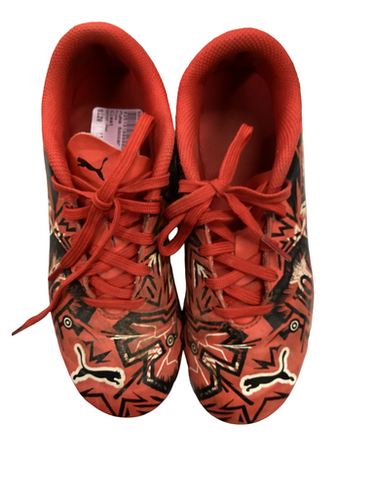 Used Puma Soccer Cleats Red Youth 13.5 11613-S000182154