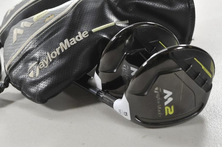 TaylorMade M2 2017 3 and 5 Fairway Wood Set Stiff Flex RH Reax Graphite # 217938